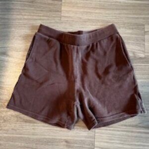 Women's AS Revival Brown Cozy Shorts Size Medium (M)